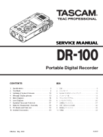Tascam DR-100 - Service Manual